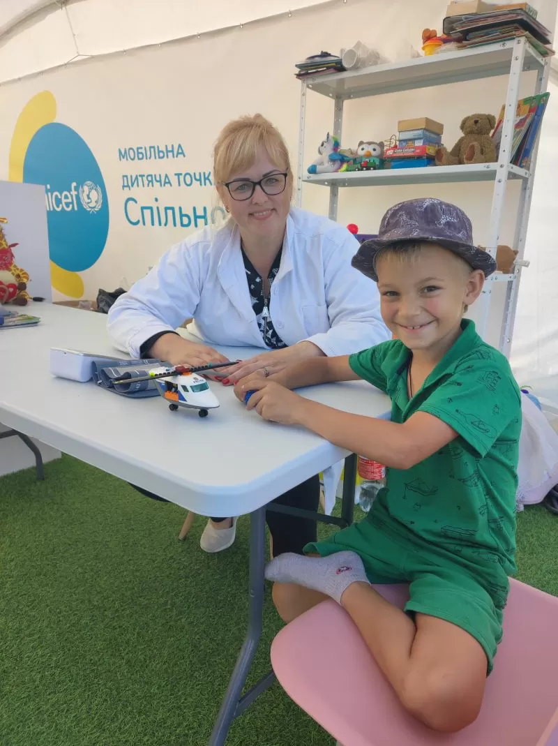 The activity of doctors at Spilno points organized by UNICEF Ukraine has started with the support of TBEC