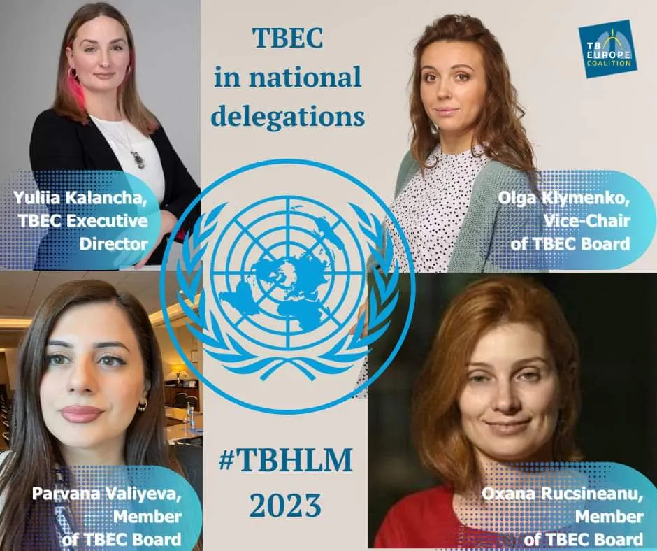 Executive Director and three Board members of TBEC were included in the national delegations to the UN HLM on TB