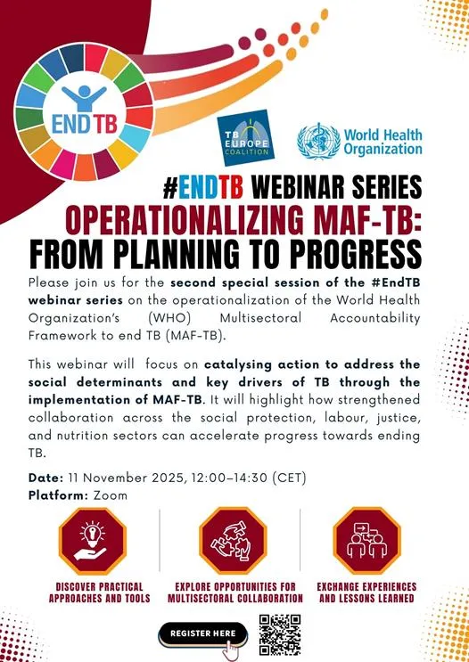 #EndTB Webinar “Multisectoral Engagement to address the social determinants and key drivers of the TB epidemic”